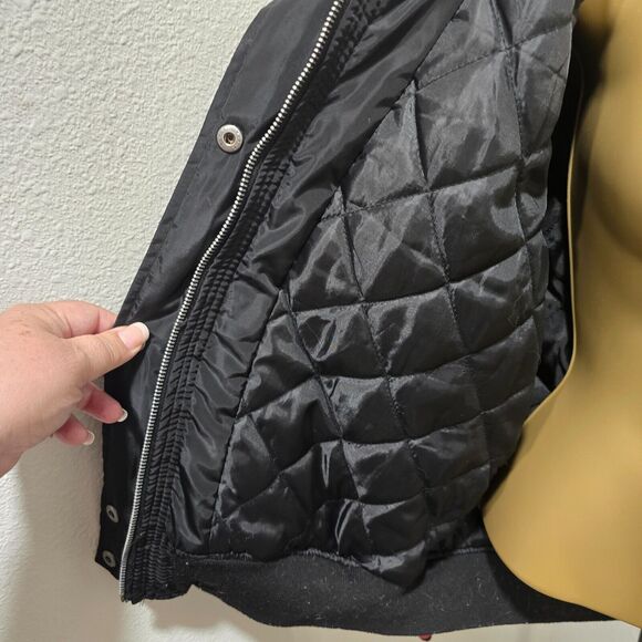 Ultim 8 Bomber Jacket Jrs XL Faux Fur Hummingbird Hoodie Outdoor Embroidered - Picture 8 of 11